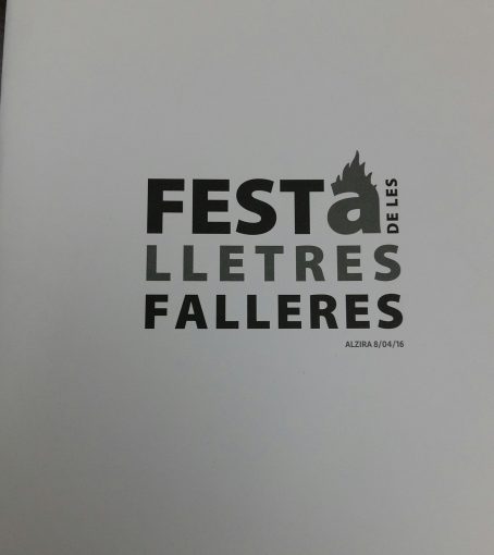 FESTA DE LES LLETRES FALLERES festa lletres