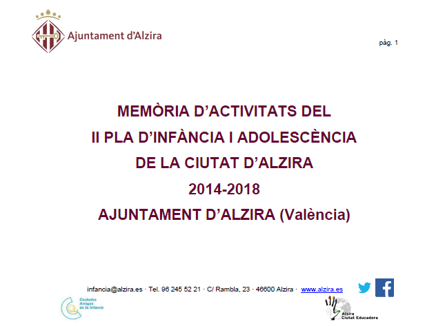memoria actividatats II pla