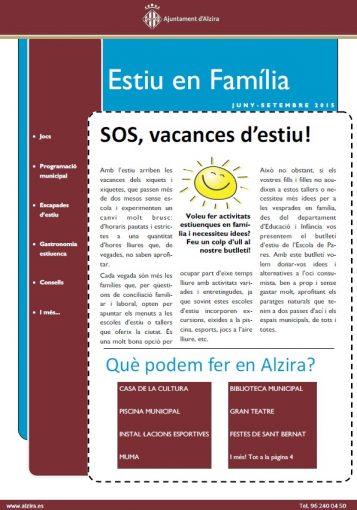 Butlleti Estiu portada