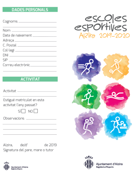 escoles esportives fitxa