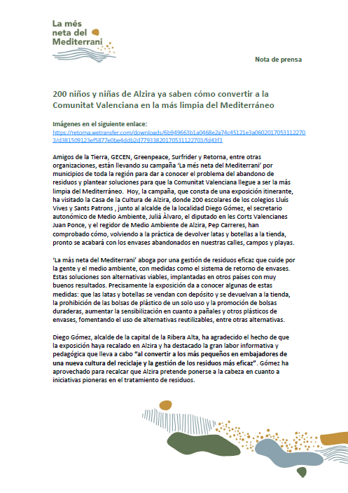 Exposició "La més neta del mediterrani" la mes neta del mediterrani 1