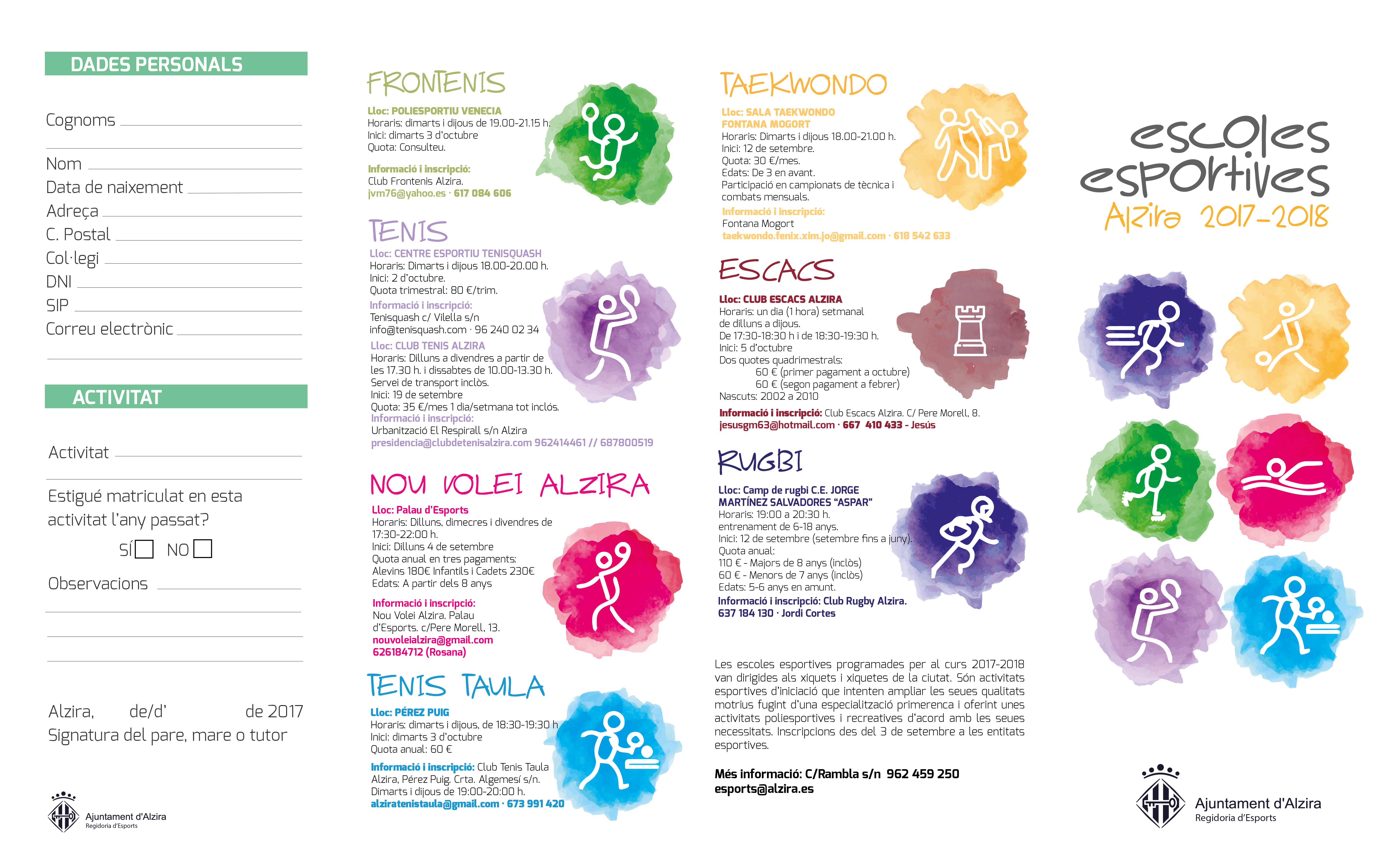 Les escoles esportives inicien un nou curs escoles esportives ACUARELA ok portada 02