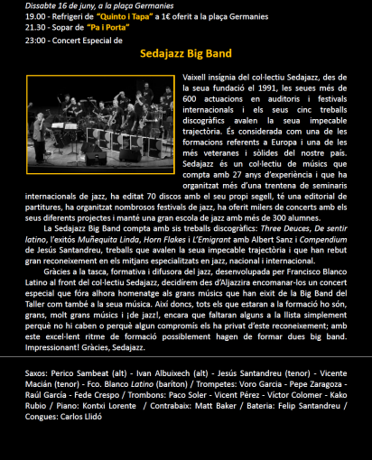 20 mostra de jazz sedajazz