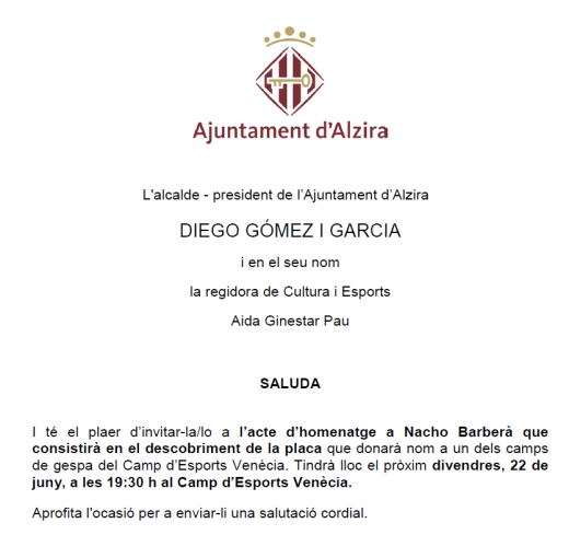 homenatge a Nacho Barberà