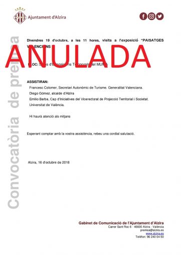 CONVOCATÒRIA19 OCTUBRE VISITA EXPO MUMA-001