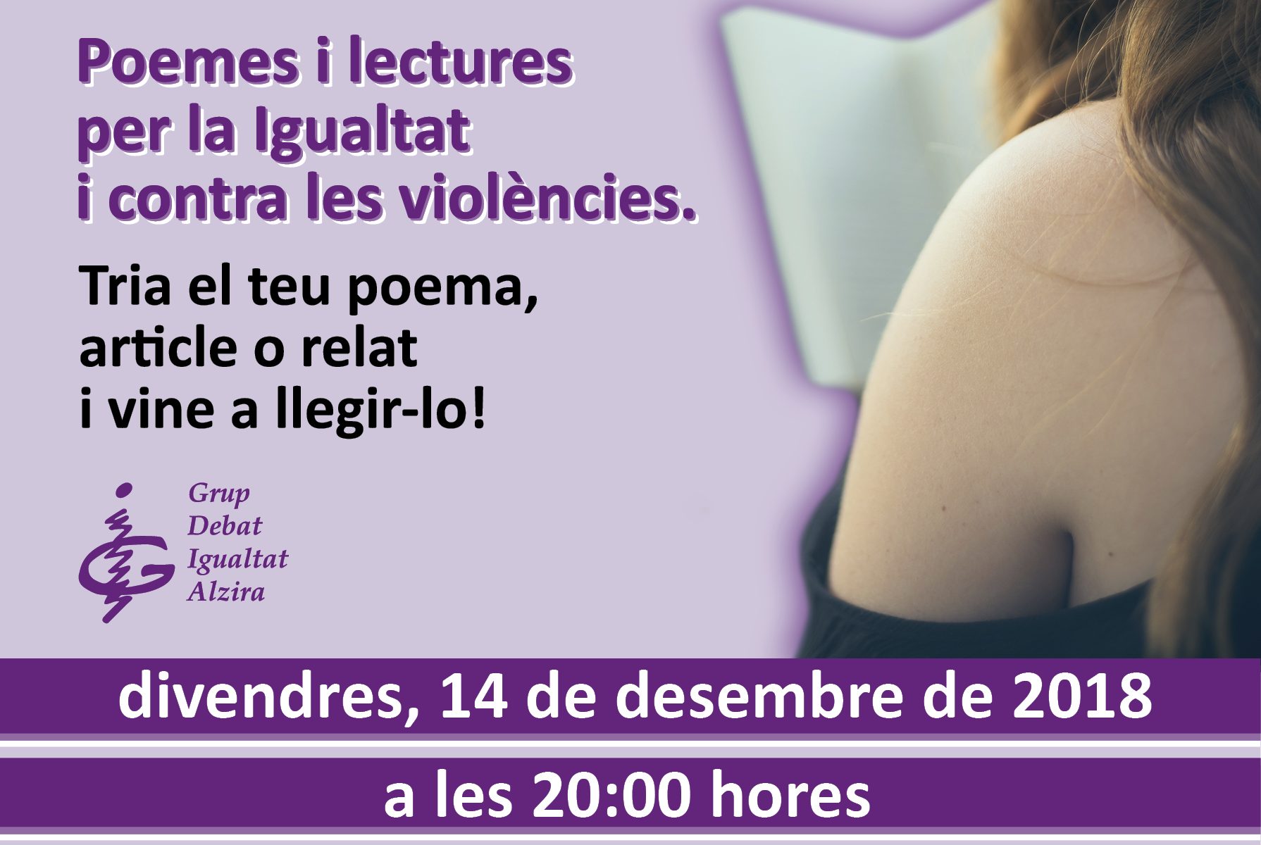 Cartell Alcem les veus 2018