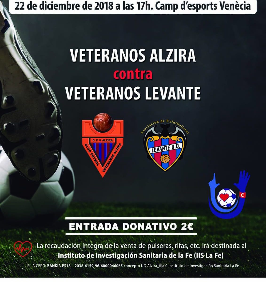 cartel partido benefico veteranos alzira