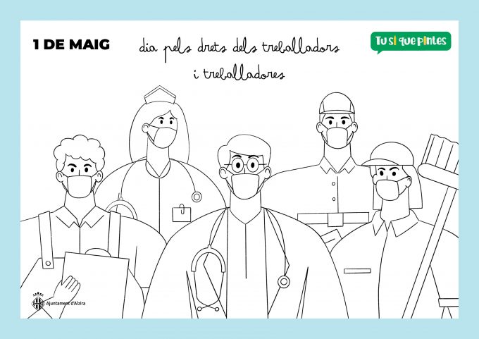 pintar TREBALLADORS