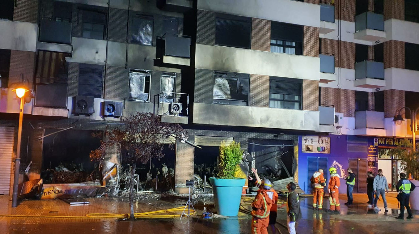 incendi taller motos