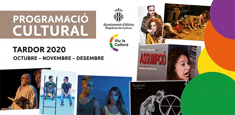 Programació cultural de tardor Alzira 2020