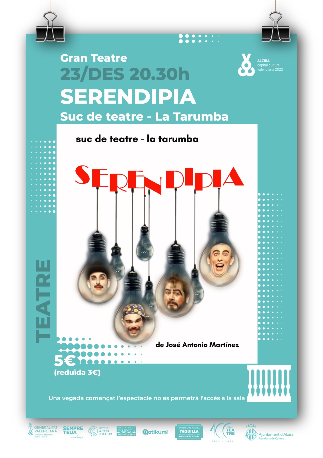 Suc de Teatre – La Tarumba presenta SERENDIPIA