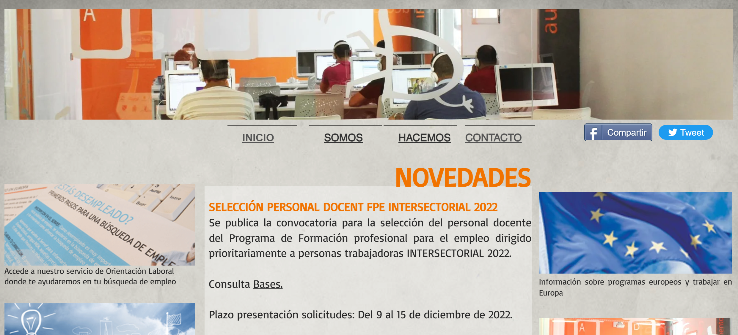 SELECCIÓ PERSONAL DOCENT FPE INTERSECTORIAL 2022. 