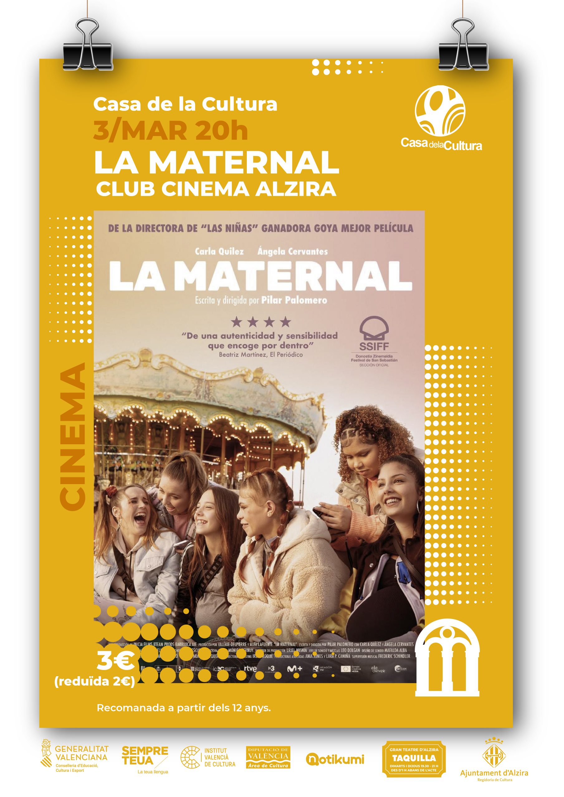 CLUB CINEMA ALZIRA: LA MATERNAL