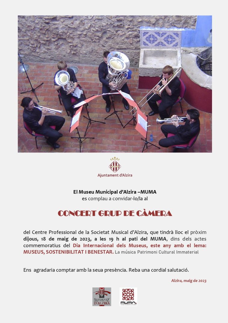 CONCERT GRUP DE CÀMERA del Centre Professional de la Societat Musical d’Alzira