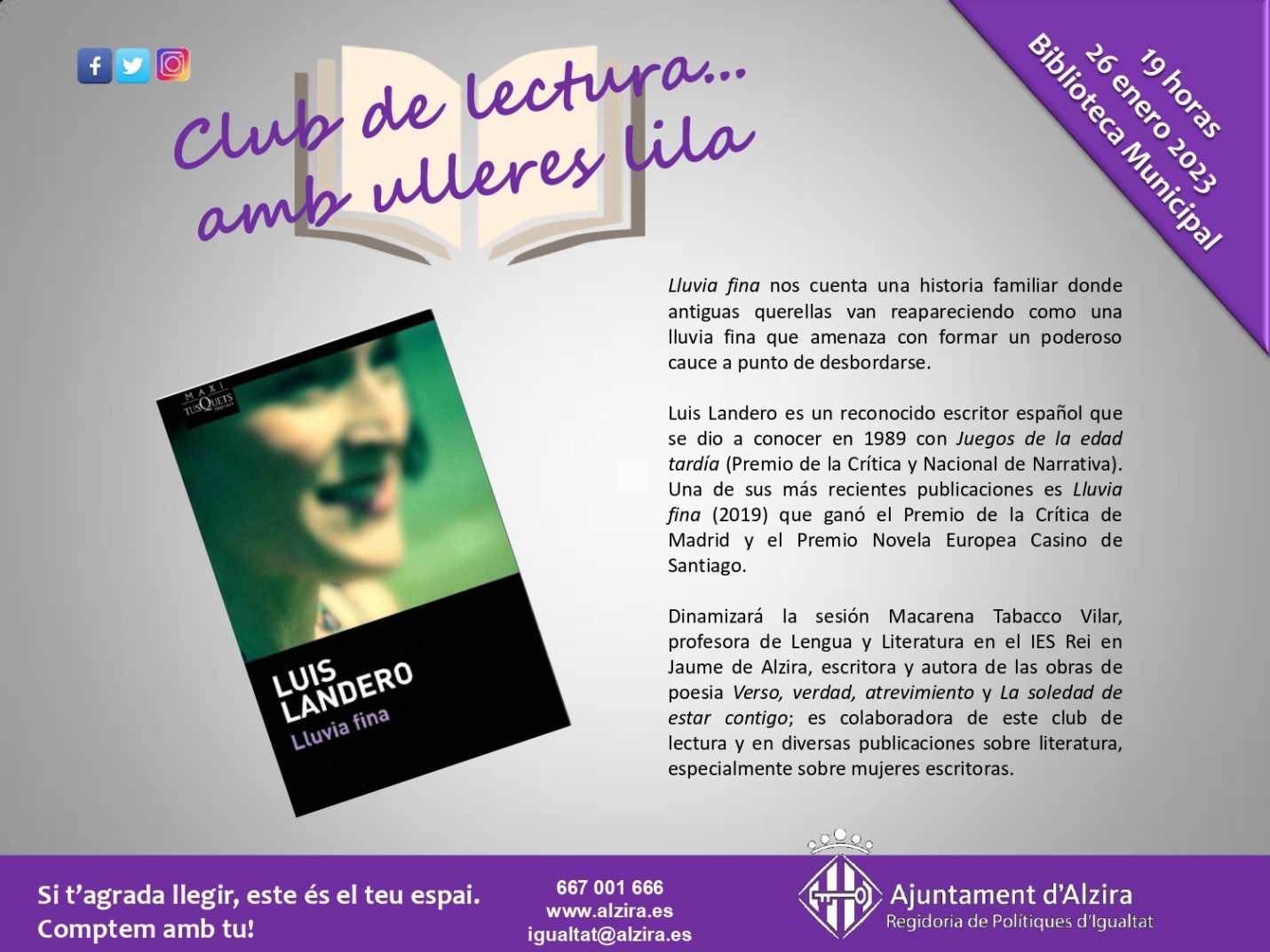 #clubdelecturaambullereslila