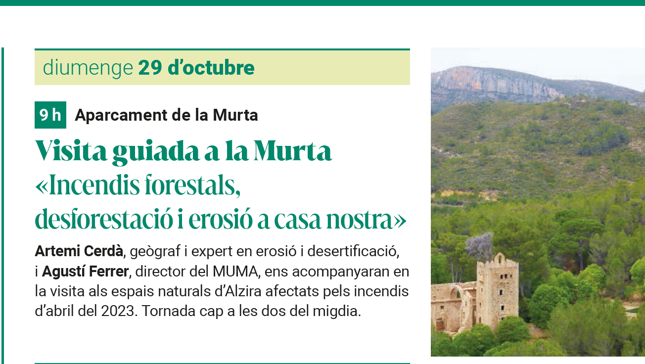 Visita guiada a la Murta