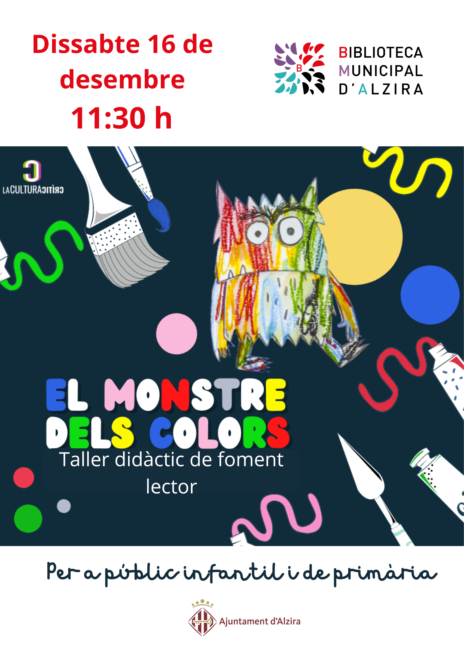 Taller didàctic de foment lector "EL MONSTRE DELS COLORS"