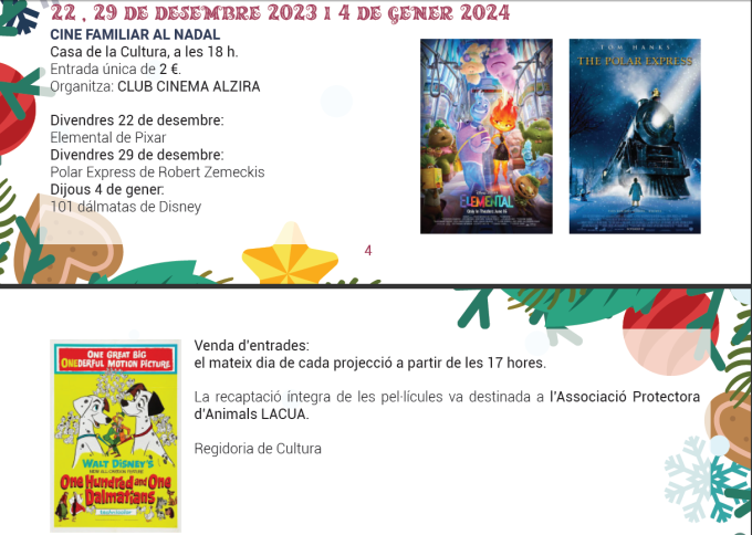 Cinema Familiar al Nadal