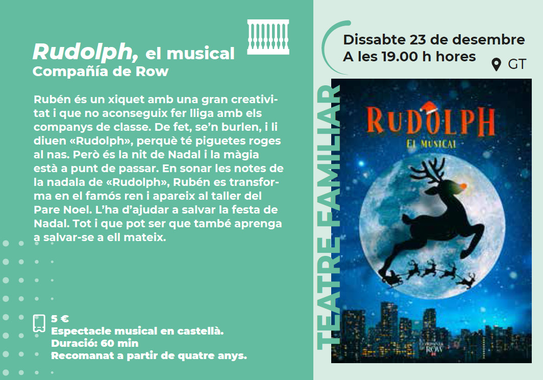TEATRE FAMILIAR "Rudolph, el musical"