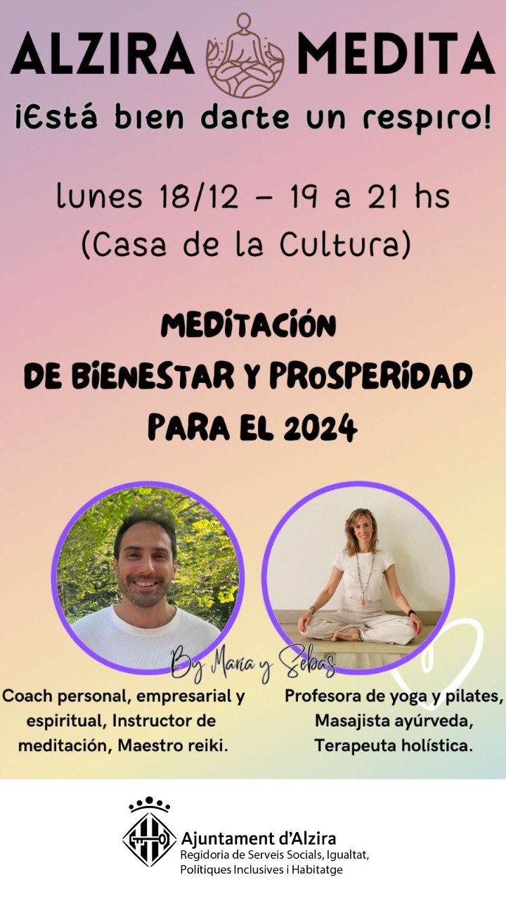 Activitat de meditació a Alzira