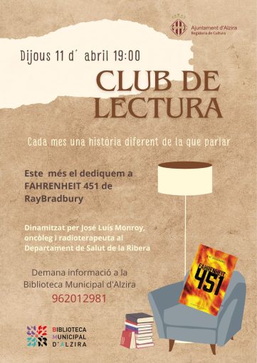 sessió mensual del club de lectura