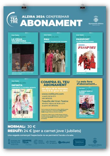ABONAMENT TEATRAL HIVERN 2024