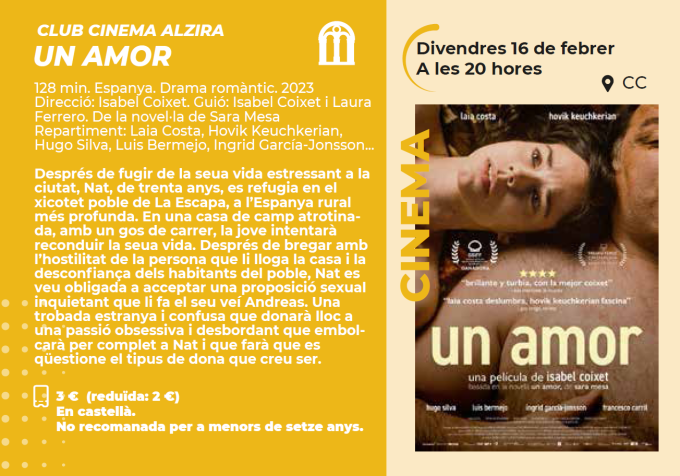 CLUB CINEMA ALZIRA "UN AMOR"