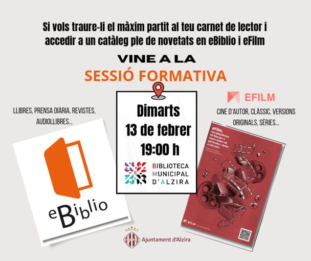 SESSIÓ FORMATIVA eBiblio i eFilm