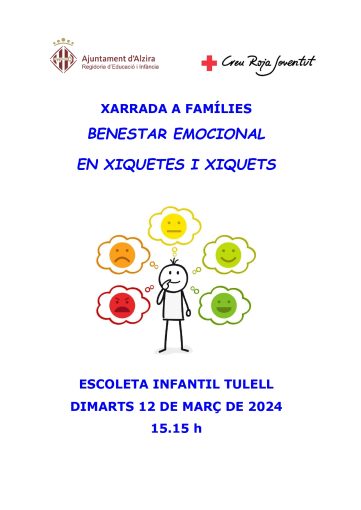 XARRADA A FAMÍLIES "BENESTAR EMOCIONAL EN XIQUETES I XIQUETS"
