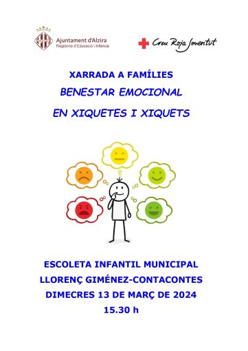 XARRADA A FAMÍLIES "BENESTAR EMOCIONAL EN XIQUETES I XIQUETS"