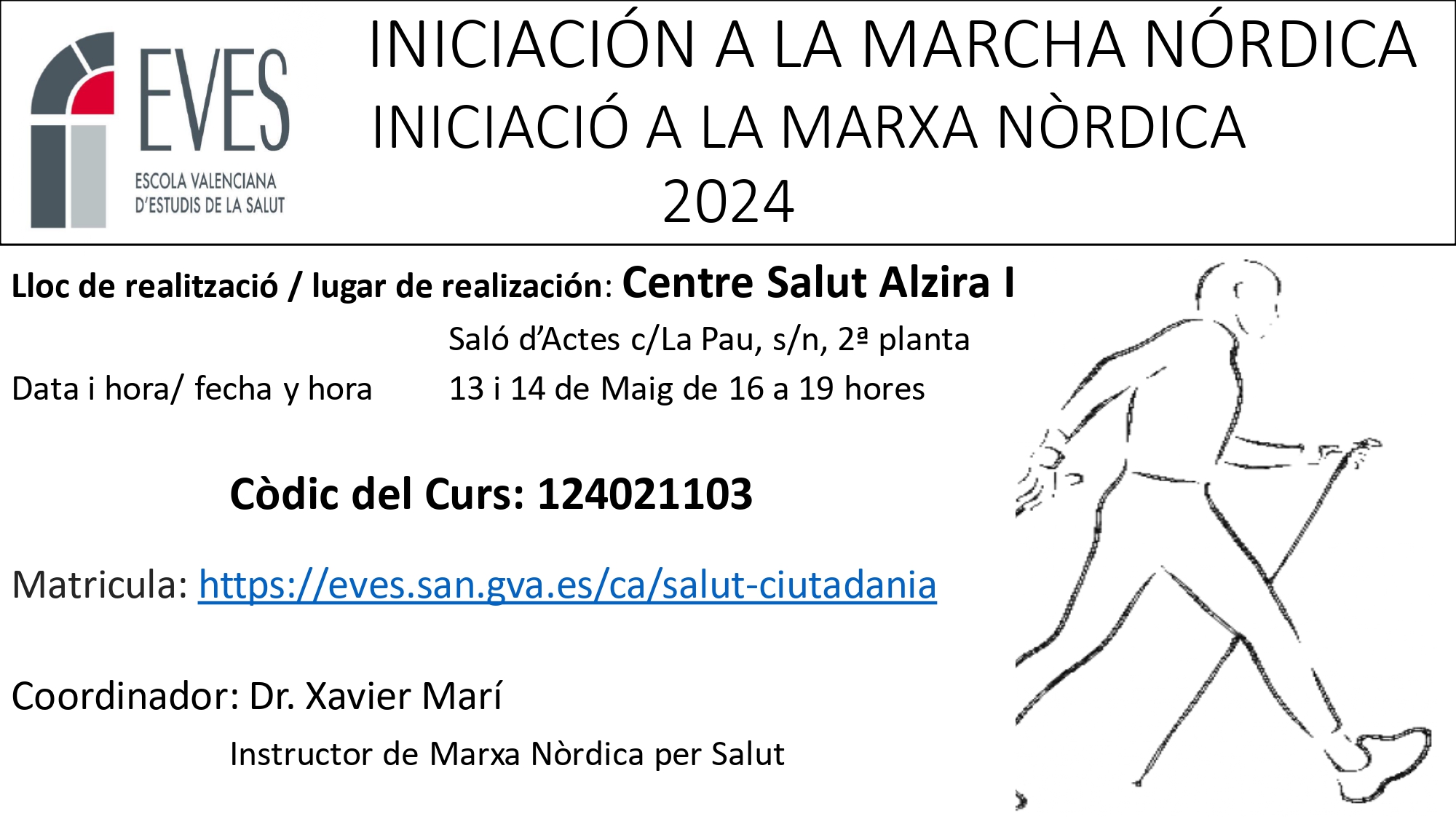 Activitat d'iniciació a la marxa nòrdica