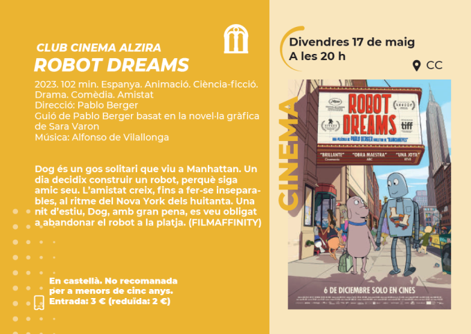 CLUB CINEMA ALZIRA - ROBOT DREAMS