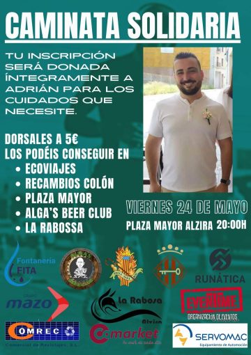 Caminada solidària, a fi de recaptar diners per a Adrián Fernández
