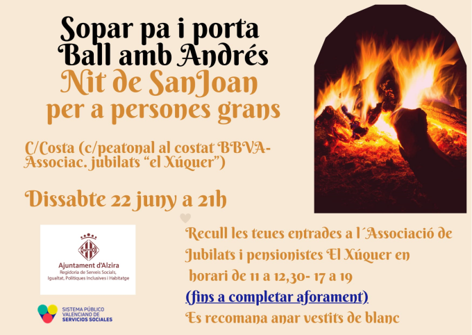 Nit de Sant Joan per a persones grans