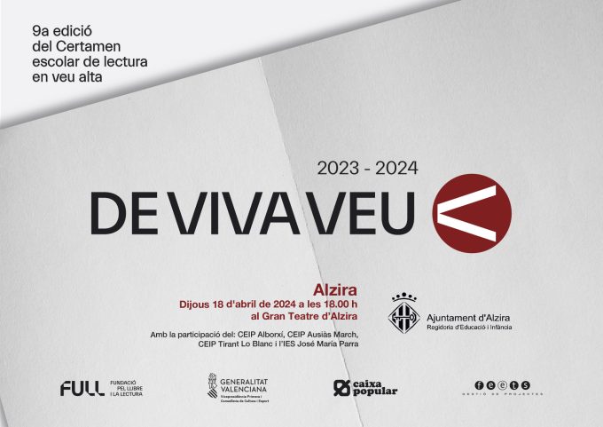 9a edició del Certamen escolar de lectura en veu alta