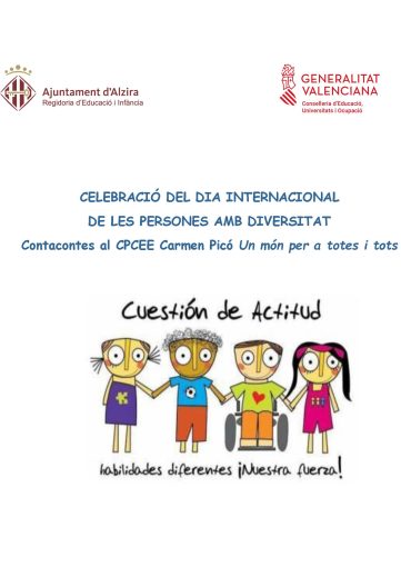 Celebració del dia internacional de les persones amb diversitat