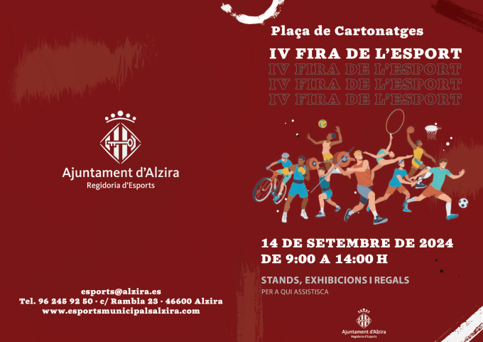 Alzira celebra la 4a Fira de l'Esport