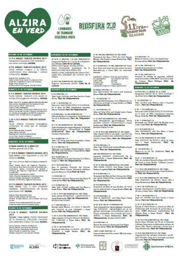 Alzira en Verd Programa