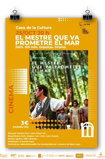 CLUB CINEMA ALZIRA: El mestre que va prometre el mar