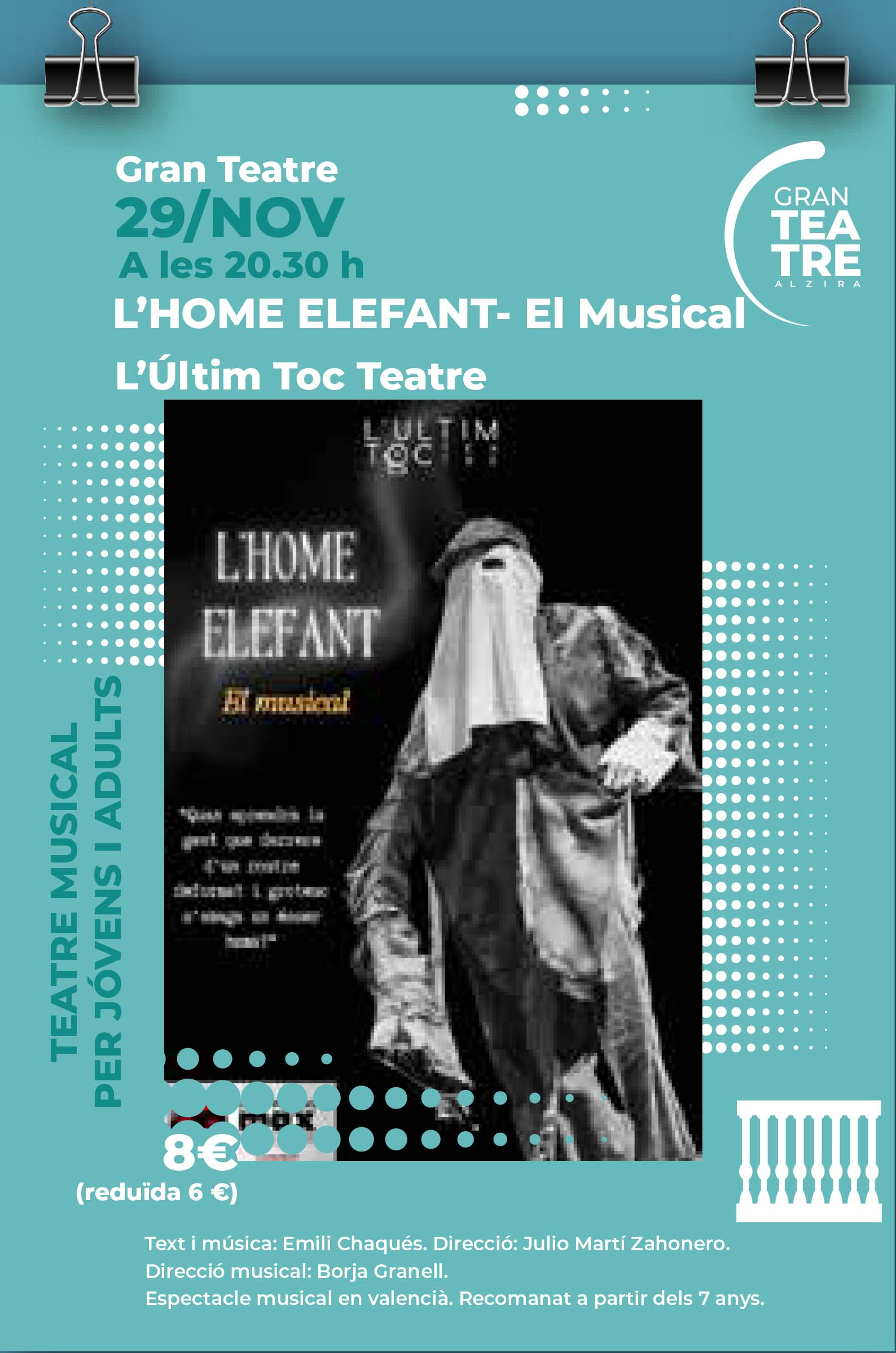 L’HOME ELEFANT – El musical