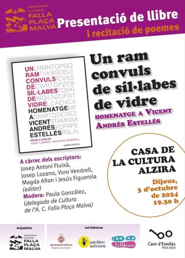 Un ram convuls de síl·labes de vidre