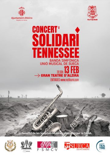 Concert solidari a benefici de les Societats Musicals afectades per la DANA