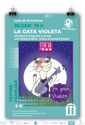 Teatrales presenta "LA GATA VIOLETA"