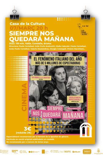 CLUB CINEMA ALZIRA: Siempre nos quedará mañana