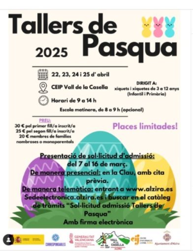 TALLERS DE PASQUA 2025