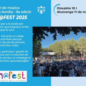 Festival de música per a la família - 9a edición "NAN@FEST 2025"