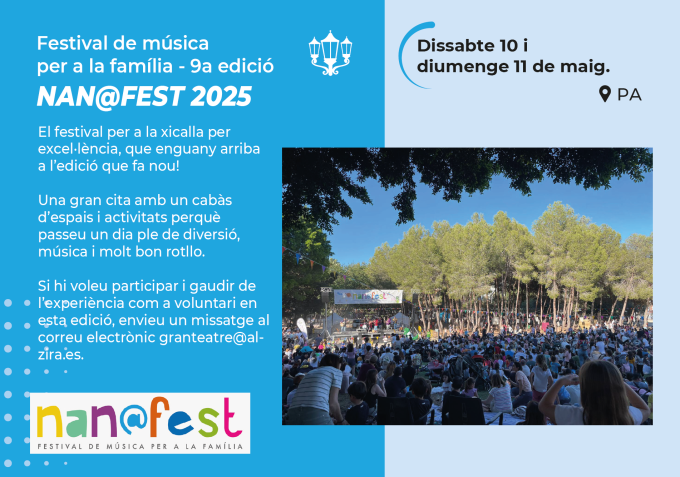 Festival de música per a la família - 9a edición "NAN@FEST 2025"