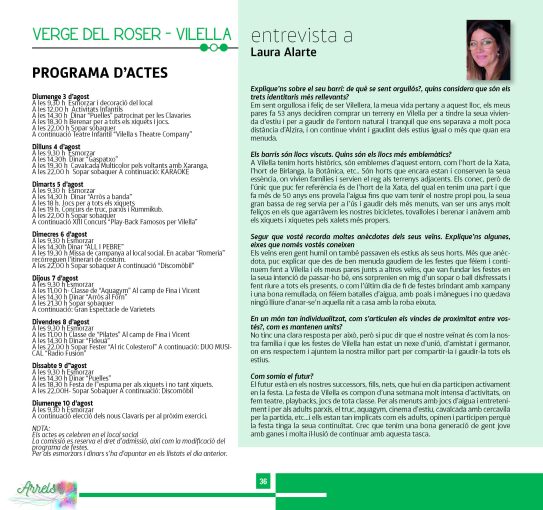 VERGE DEL ROSER - VILELLA