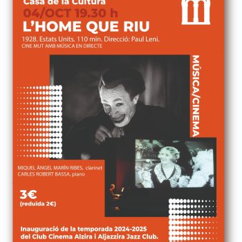 CINE MUT AMB MÚSICA EN DIRECTE "L’HOME QUE RIU"