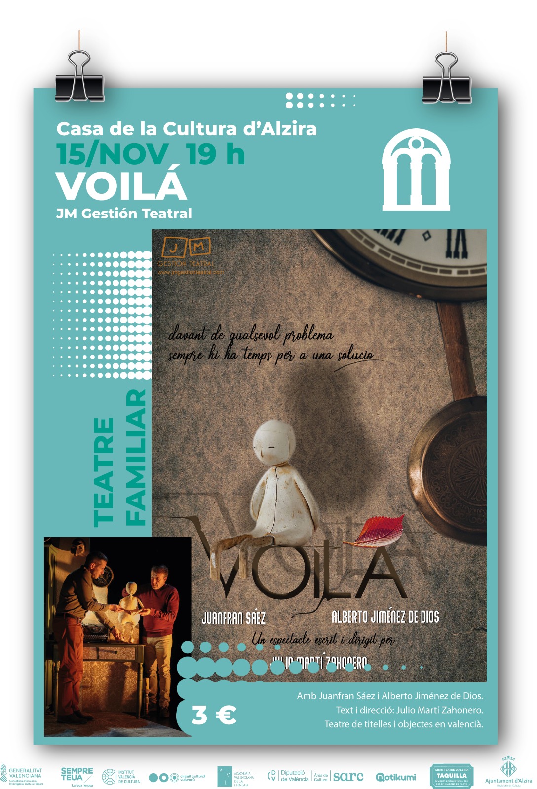 JM Gestión Teatral presenta VOILÁ